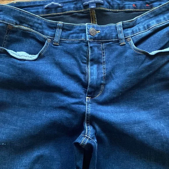 Talbots high waist straight leg dark wash jeans stretch size 16w nice preloved - Picture 3 of 11